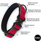 Plutus Pet Tactical Dog Collar, Reflective, Adjustable Heavy Duty Dog Collar, Soft Padded and Comfortable, for Small Medium and Large Dogs (Red, L)