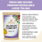 BREWIX, Valerian Comfort Tea for Sleep and Relaxation (25 Pyramid Bags) Caffeine-Free and Calming for Bedtime | Valerian Root, Chamomile & Lavender | Perfect Wellness Sleep