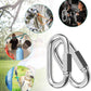 Quick Links, Chain Links Connector, 620lbs Capacity Heavy Duty Carabiner Clips, Galvanized Thread Quick Link Hardware for Safety Chain Swing Gym Hammock, Screw Lock Oval Locking Carabiner
