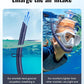 W WSTOO Adults Diving Snorkel Breathing Tube Silicone Flexible Foldable Snorkel Anti-Drop for Freediving Swim Training,Diving and Scuba Diving,Easy to Carry for Travel