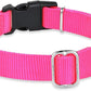 Hyhug Pets Classic Regular Heavy Duty Nylon Dog Collar with Easy to Put On & Off Buckle. (Small, Hot Pink)