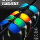 KALIYADI Polarized Sunglasses for Men, Sports Sun Glasses for Driving Cycling Fishing with UV protection