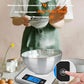 Ataller Smart Food Scales with Nutritional Calculator, Smartphone App with 26 Nutrients Tracking, Calorie, Marco, Digital Kitchen Weight Grams and Ounces for Weight Loss, 11 Pounds, Stainless Steel