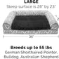 Furhaven Orthopedic Dog Bed for Large/Medium Dogs w/ Removable Bolsters & Washable Cover, For Dogs Up to 55 lbs - Plush & Southwest Kilim Woven Decor Sofa - Boulder Gray, Large
