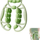 Deep Tissue Massage Roller for Legs Leg Massager Roller Thigh Massager PP 18-Wheel 9.45x10.24x4.33in Pink/Green for Home Fitness Muscle Recovery Men Women (18Wheels,Green)
