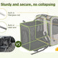 Pecute Pet Carrier Backpack, Dog Carrier Backpack, Expandable with Breathable Mesh for Small Dogs Cats Puppies, Pet Backpack Bag for Hiking Travel Camping Outdoor Hold Pets Up to 17 Lbs