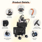 Double Pet Stroller for Small Medium Dogs - 4 In1 Dog Stroller for 2 Pets, Detachable and Foldable with 360°Rotating Wheels, Easy Assembly and Compact Size