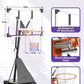TONBUX Basketball Hoop Outdoor 44/48 Inch Shatterproof PC Backboard, 5.25-10FT Stepless Adjustable Height, Portable Basketball Hoop for Kids/Teens/Adults in Backyard, Driveway and Indoor