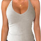 iGENJUN Workout Tops for Women Racerback Basic Tank Summer 2025 Camisole V Neck Slim Fit Ribbed Sleeveless