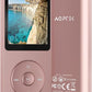 AGPTEK A02PL 64GB MP3 Player, 70 Hours Playback Lossless Sound Music Player, Supports up to 128GB(Rose Gold)