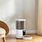 Automatic Cat Feeder Food Dispenser: 4L Timed Small Dog Dry Food Dispenser with 10s Voice - Distributeur Nourriture Chat Hund Programmable - Auto Pet Feeder with 1-6 Meals White