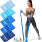 5 Pcs Resistance Bands, Professional Exercise Bands Elastic Stretch Bands for Fitness Yoga Pilates Stretching Strength Training, Workout Bands for Women and Men Home Gym