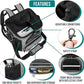 PetAmi Dog Bike Basket, Soft-Sided Ventilated Dog Bike Carrier Backpack, Pet Bicycle Basket for Bike Handlebar, Small Medium Puppy Cat Kitten Car Booster Seat with Safety Strap, Max 18 lbs, Gray