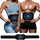 ABS Stimulator - EMS Muscle Stimulator, Ab Machine, Portable Abdominal Belt, Electronic Pulse Massager, Home Office Fitness Workout Equipment, Blue