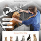 VEVOR Professional 304 Stainless Steel Dog Bathing Station, 61 inch Pet Grooming Tub w/Anti-Slip ramp, Storage Drawer, Cold Hot Faucet Showerhead, for Large & Medium & Small (Left Door, with Drawer)