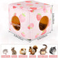 Bienbee Guinea Pig Hideout, Washable Guinea Pigs House Cozy Guinea Pigs Bed for Small Pet Bunny/Rabbit/Hamster/Chinchilla Guinea Pig Accessories Strawberry