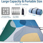 PY SUPER MODE Picnic Blankets Extra Large, Waterproof Foldable Outdoor Beach Blanket Oversized 83x79” Sandproof, 3-Layer Picnic Mat for Camping, Hiking, Travel, Park, Concerts(Abstract Blue)