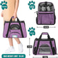 PetAmi Airline Approved Pet Carrier for Cat, Soft Sided Dog Carrier for Small Dog, Cat Travel Supply Accessories Indoor Cat, Ventilated Pet Carrying Bag Medium Large Kitten Puppy, Small Heather Purple
