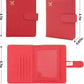 Melsbrinna Rfid Passport Holder for Travel women/Men, Cute Passport Wallet Rfid Blocking Card Slots, Rfid Passport Cover/CaseTravel Wallet, Passport Book Holder (1, Red4)