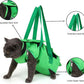 HDKUW Cat Grooming Bag,Foldable Travel Carrier for Cats,Anti-Bite Anti-Scratch Cat Grooming Restraint Bag,Pet Carrier for Administering Eye Drops,Ear Cleaner,Clipping Nails Blue S