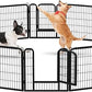 24 Inch Dog Playpen - 16 Panels Metal Pet Exercise Pen for Puppy, Indoor/Outdoor Dog Fence for Yard, Garden, Camping & RV Travel