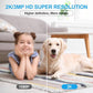 Security Camera Indoor,Wi-Fi &Two-Way Audio,Indoor Camera for Home,Baby/Dog/Cat/Pet Camera with Phone App,Night Vision,Motion Tracking, Compatible with Alexa (Black)