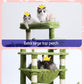 Cat Tree, Cat Tower for Large Cats with 2 Big Platforms, 2 Baskets, condo and Toys, 63" Cat Scratching Posts for Indoor Cats, Green GCT020GR