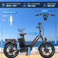 W Wallke H7 AWD Dual Motor Electric Bike for Adult, 48V 60Ah/40Ah Removable Battery, Long Range 32-34MPH Fast Ebike, 20" Fat Tire Mountain Offroad All Terrain Full Suspension E-Bicycle, UL2849 List