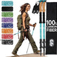 100% Carbon Fiber Trekking Poles by USA Brand - Ultra Strong Lightweight Collapsible Hiking Poles with Cork and EVA Foam Grips & Quick Adjustable Flip Locks