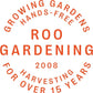 Roo Gardening Apron with Pockets & Harvesting, Picking Pouch - Adjustable, Water-resistant, Washable Canvas Cotton