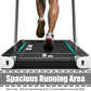 GYMAX Walking Pad, 2.25HP Foldable Treadmill with Smart App & Remote Control, Bluetooth LED Monitor, Small Spaces Compact Running Machine, Folding Portable Under Desk Treadmill for Home Office
