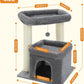 PEQULTI Cat Tree Cat Tower with Sisal-Covered Scratching Posts and Extra-Large Cat Perch Suitable for Small to Medium Cats