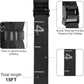 Teamaze Gymnastics Rings Straps with 15 FT Adjustable Number Buckle for Pull-Up Bar Workout Exercise Gym Hanging Rings Indoor (One Pair Strap Only)