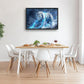 Quorin White Tiger Large Wall Art Wild Animal Pictures Lightning Tiger Wall Decor Snowy Mountain Canvas Print Painting Artwork for Bathroom Living Room Bedroom 36L x 24W