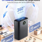 Air Purifiers for Home Large Room, Cover Up to 2400 Ft² with True HEPA Filter, Smart Mode, PM2.5 Air Quality Display, 22dB Sleep Mode, Aromatherapy with 2X-Purification & 360°Air Outlet, HAP603, Black