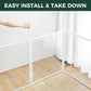 FXW Homeplus Unleashed Indoor Dog Playpen - Stress-Free and Safe Play, Heavy Duty 32 Inch 4 Acrylic Panels + 4 Wire Panels Dog Pen for Small and Medium Dogs, White│Patented