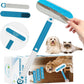 Multifunctional Pet Hair Remover Tool, 4 in 1-Reusable Washable Long Handle Dog&Cat Fur Hair Remover for Furniture,Carpet,Couch,Clothes,Bedding,Car,Window,Better Than Lint Rollers, with 2 Scrapers