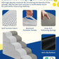Dog Step for Bed, Dog Stair 5-Step 35D Pet Stair 22.8" H for High Bed or Sofa Non-Slip Balanced Pet Step Indoor, Light Grey