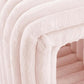 Storage Bench Pet Supplies Corduroy Bench Cat's nest to Hide for The Living Room, Entryway and Bedroom (Pink)