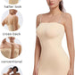 SHAPERX Strapless Shapewear Dress for Women Tummy Control Seamless Full Body Shaper Slip with Removable Straps