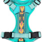 Wilderdog Lightweight Dog Harness with Reflective Straps - Medium - Seafoam