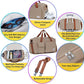 FIORETTO Women's Gym Duffle Bag with Shoes Compartment, 37L Capacity, Ideal for Travel, Gym, Sports, Duffel, Weekender