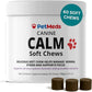 PetMeds Calm Supplement for Dogs - Anxiety & Stress Relief with Vitamins, Theanine & Lemon Balm - Supports Dogs During Travel, Thunder & Separation - Beef & Sweet Potato Flavor - 60 Soft Chews