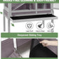 GUTINNEEN Guinea Pig Cage Rabbit Cage Indoor with Chew-Proof Edges, Clean Deep Tray, Leakproof PVC Layer, Small Animals Cage with Adjustable Legs - Grey
