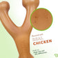 Benebone Wishbone Durable Dog Chew Toy for Aggressive Chewers, Real Chicken, Made in USA, Small, for Any breed