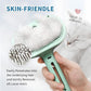 Steam Pet Brush for Shedding, 3 In 1 Self Cleaning Anti-Static Steamy Hair Brush, Reduces Loose Hair and Shedding for Long and Short Hair Pets Grooming, Green