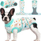 Kuoser Recovery Suit for Dogs Cats After Surgery, Professional Pet Recovery Shirt Dog Abdominal Wounds Bandages, Substitute E-Collar & Cone,Prevent Licking Dog Onesies Pet Surgery Recovery Suit