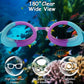 Kids Swim Goggles, Anti-fog and UV Protection with Swim Cap for Age 3-15 Youth Boys Girls Toddler