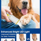 Dog Nail Grinder with Enhanced LED Light – Super Quiet, 2-Speed, USB-C Rechargeable, LED Smart Display, 3 Grinding Options, Pet Nail Trimmer for Dogs Cats and All Pet Sizes