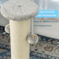 Kilodor 34Inch Tall Cat Scratching Post,4.3Inch Diameter Large Sisal Cat Scratch Post with Ball, Sturdy and Durable Cat Scratcher for Indoor Cats Adults Grey